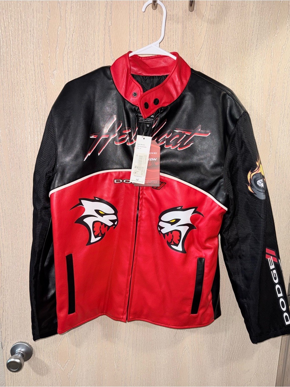 Hellcat Men's Red & Black Racing Jacket - Picture 2 of 4